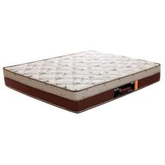 Imagem de Colchão Queen Mola Ensacada Pro Soft Bamboo (24x158x198) Bege e Marrom