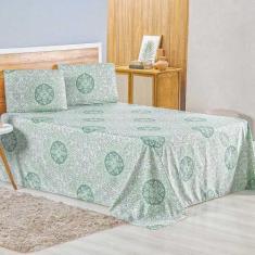 Imagem de Jogo de Lençol Lidian King 3 Peças Hiperpercal Estampado 180 Fios - Lo