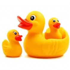 Imagem de Brinquedo Para Banho Patinho De Borracha - 3 Patos - Pais E Filhos