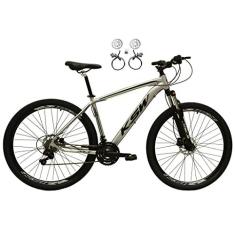 Imagem de Bicicleta Aro 29 Ksw Xlt 24v Freios Hidráulicos Garfo Suspensão Mtb (21, Prata/Preto)
