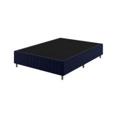 Imagem de Base Box Casal 25cm x 1,88m x 1,38m Treviso Matelado Rustico azul