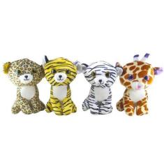 Imagem de Kit Safari Selva Zoo Olhos Brilhantes 4 un Fofinho - bicho pelucia