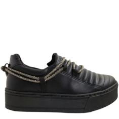 Imagem de Tênis Feminino Casual Calce Fácil FlatForm Iate com Strass Ramarim 2397208