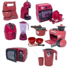 Imagem de Kit Chefe Cozinha Lava Louça Air Fryer Brinquedo Fogão 21Pç - Altimar