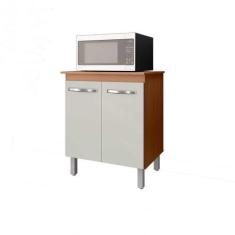 Imagem de Armário Balcão Multiuso Cozinha Micro-Ondas Forno Serena Cor Savana Of