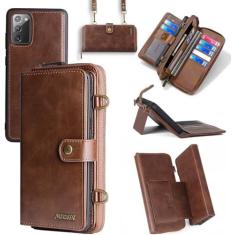 Imagem de Compatível com Samsung Galaxy S20 Glaxay S 20 5G UW 15.7 cm capa carteira transversal alça de ombro suporte para cartão multifuncional 2 em 1 capa magnética destacável para celular Gaxaly 20S G5