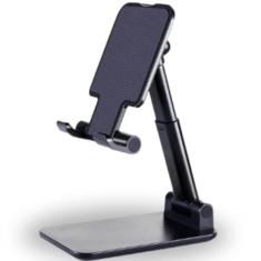 Imagem de Suporte Plástico De Mesa Compatível com iPad iPhone Celular Tablet Ajustável Dobrável Resistente Universal