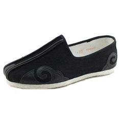 Imagem de FANGDA Sapatos masculinos de Kung Fu de tecido de algodão tradicional chinês feito à mão