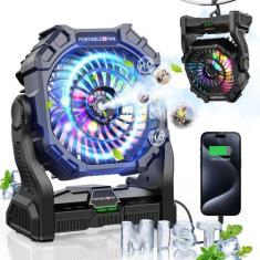 Imagem de Ventilador de nebulização DOWILLDO Portable 12000mAh com luz RGB 200mL