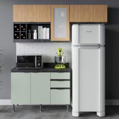 Imagem de Cozinha Modulada 3 Pe as Com Tampo Orqu dea Tecno Mobili