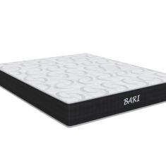 Imagem de Colchão Viúva de Espuma D45 Bari (malha) 24x128x188cm Preto/Branco