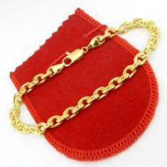 Imagem de Pulseira Masculina 25Cm 5Mm Largura Folheada Ouro