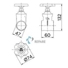 Imagem de Registro Gaveta Europa Dn 32 (1.1/4)