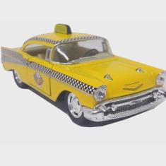 Imagem de Carrinho Miniatura Táxi Americano Bel Air Ferro Fricção Escala1:40 - K