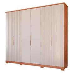 Imagem de Guarda Roupa La Belle Panan Com 6 Portas E 6 Gavetas - Cinamomo/Off Wh