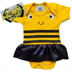Imagem de Fantasia Bebê Body Personalizado Abelhinha + laço personalizado mesver