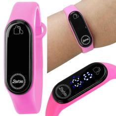 Imagem de Relógio Infantil Digital Rosa Barbie Prova d´água + Pulseira Ajustável - Qualidade Premium - Orizom Kids