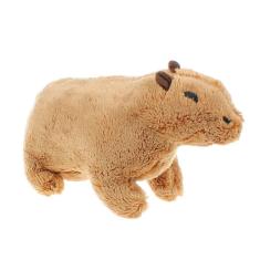 Imagem de Brinquedo de pelúcia, boneca capivara, marrom, decoração de casa, recheada de 20 cm