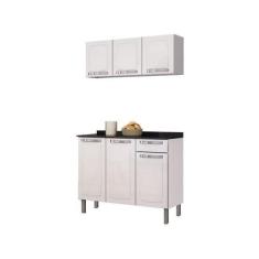 Imagem de Kit Cozinha Itatiaia Rose Com Balcão 3 Portas  - 105cm + Armário Aereo