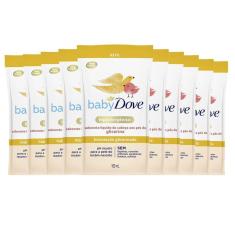 Imagem de Kit Sabonete Líquido Dove Baby Refil Hidratação Glicerinada 180ml - 10 Unidades
