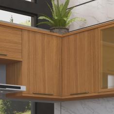 Imagem de Armário Aéreo de Canto para Cozinha 2 Portas Madri Indekes