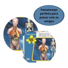Imagem de Quebra-cabeça Corpo Humano Para Crianças 108 Peças Nig