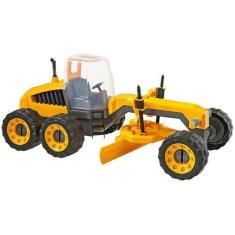Imagem de Trator Construction Machines Plainer - Usual Brinquedos 306 Com Acessó