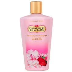 Imagem de Creme Hidratante Body Lotion Victoria's Secret – Strawberries (Morango) and Champagne 250ml