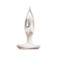 Imagem de Escultura Yoga Porcelana - Mãos acima da Cabeça (19cm)