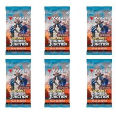 Imagem de 6 Packs MTG Play Booster Pack Lot MTG Outlaws of Thunder Junction