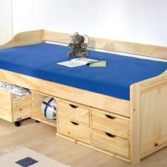 Imagem de Cama Maxima 90x190cm Madeira Maciça Amarelo Madeira