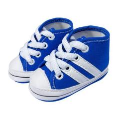 Imagem de Tênis Royal Listra Dupla Cano Alto Com Cadarço Para Bebê - Era Uma Vez