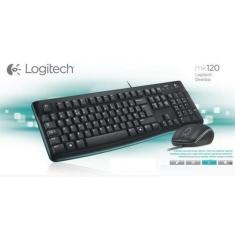 Imagem de Teclado e Mouse LogiTecladoh MK120 USB 920-004428 Preto Esp - Logitech