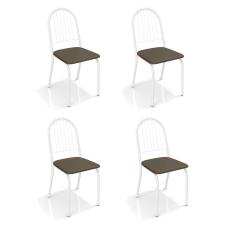 Imagem de Conjunto Com 4 Cadeiras De Cozinha Noruega  E Marrom