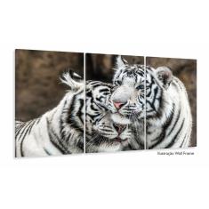 Imagem de Quadro Decorativo Tigres s 120x60 3 peças Sala Quarto