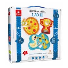 Imagem de Quebra Cabeça 1 Ao 10 Brincadeira De Criança