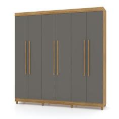 Imagem de Guarda Roupa Casal 6 Portas Elegance 10037 Nature Alasca Vila Rica