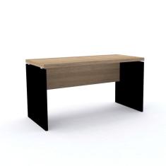 Imagem de Mesa para Escritório Diretor 120x60cm PE40 Pandin Móveis  Noce Marromlle/Preto