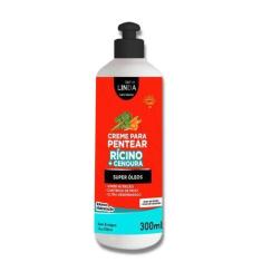 Imagem de Creme de Pentear Rícino 300ml Nutrição Intensa Para Cabelos - Sallon L