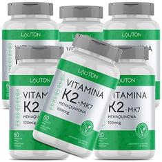 Imagem de Vitamina K2 Mk7 Menaquinona 100mcg 60 Caps Vegan - Kit 6