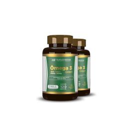 Imagem de 2X Omega 3 120 Caps Epa540mg + Dha360mg Hf Suplementos - Hf Suplements