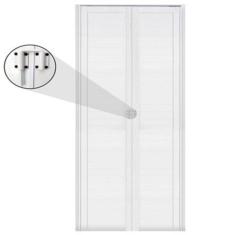 Imagem de Porta Camar o Lambril Aluminio Branco C/trinco 2.10x0.70 Lado