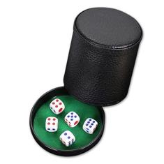 Imagem de Copo de Dados em Couro com Tampa - RPG