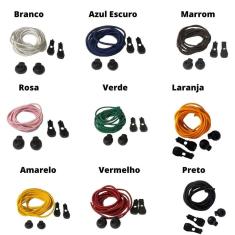 Imagem de Kit 5 Cadarços Elásticos Stretch Para Tênis Triathlon - Colorido