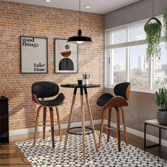 Imagem de Banqueta Giratória Oss Preta