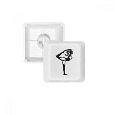 Imagem de Stretching Yoga Girl Keep Outline Teclado mecânico PBT Gaming Upgrade Kit