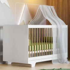 Imagem de Berço Mini Cama Flocos 100% Mdf Branco - Tigus