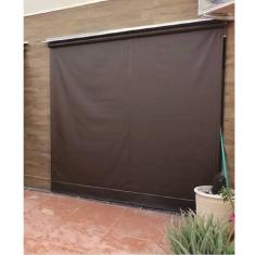 Imagem de Toldo Cortina Marrom - 3,40m x 1,70m - kit completo