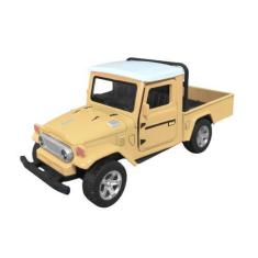 Imagem de Carrinho em Miniatura Toyota Bandeirante de Ferro Realista 1:32 Marrom