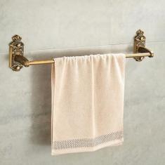 Imagem de Conjunto de hardware do banheiro toalheiro fixado na parede toalheiro escova rack secador de cabelo saboneteira chuveiro canto rack acessórios, toalheiro único